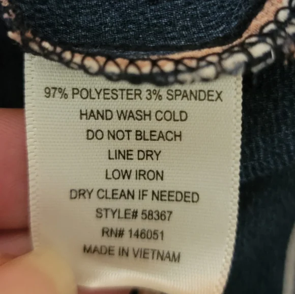 Monteau Womens Size Large Preppy Blue Coral White Striped Sleeveless Midi Dress - Picture 9 of 9